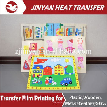 transfer film for wooden puzzle heat transfer printing